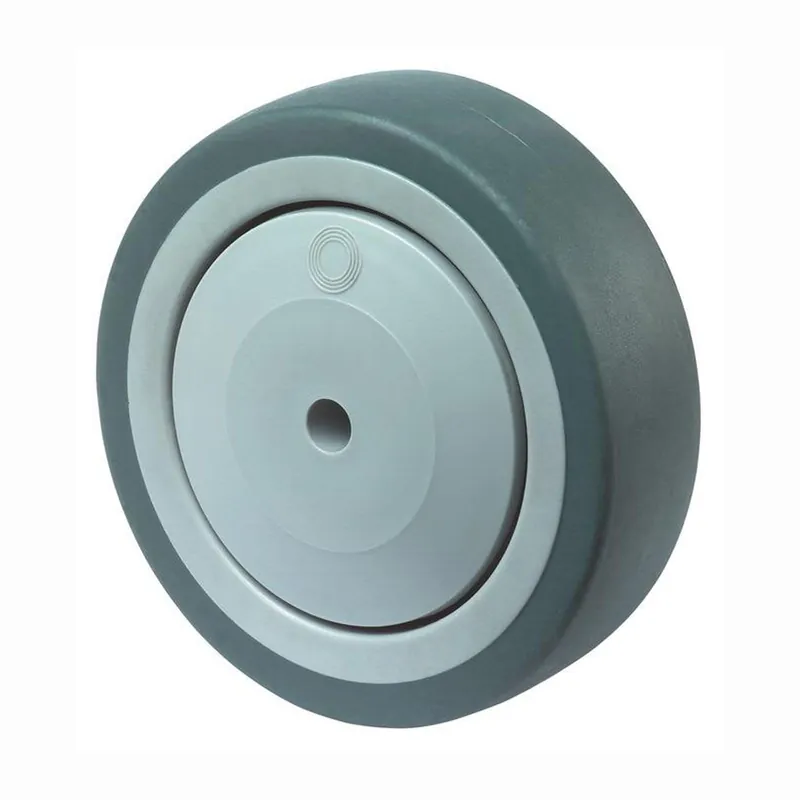 Zertifiziert BS Rollen Ersatzrad Gummi grau Kugellager Ø 100 mm 100 kg - A85.101