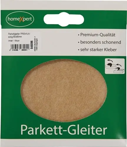 Parkettgleiter Premium 80 x 95mm Filz natur eck.selbstkl. - 548095 Direktkauf