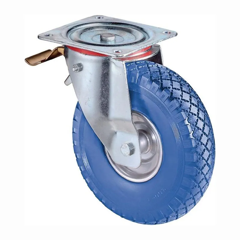 Neue Kollektion BS Rollen Lenkrolle mit Totalfeststeller und Anschraubplatte Rad-Ø 200 mm 75 kg - L420.C91.200