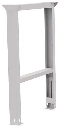 Sichere Zahlung Werkbankfuß verstellb.H719-1019xB150mm lichtgrau BEDRUNKA+HIRTH