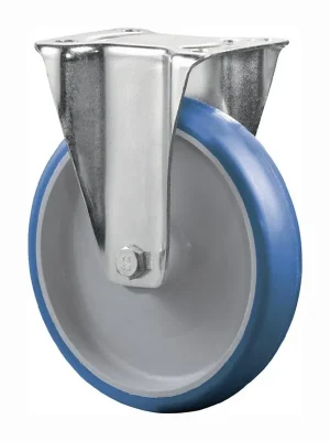 BS Rollen Bockrolle Polyurethan blau Rollenlager Rad-Ø 80 mm 125 kg - L410.B36.080 Solange Der Vorrat Reicht