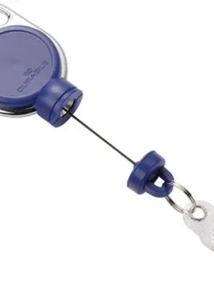 Neu Im Sortiment Durable Ausweishalter extra stark mit Druckknopfschlaufe blau - 832907