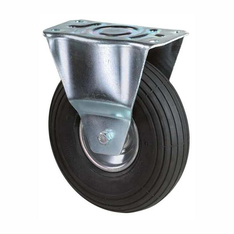 Finale Aktion BS Rollen Bockrolle mit Anschraubplatte Gummi Luftrad 200 mm 75 kg - L410.C90.200