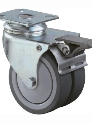 BS Rollen Doppel-Lenkrolle mit Totalfeststeller Ø 50 mm 60 kg - B120.A85.050 Rabatt