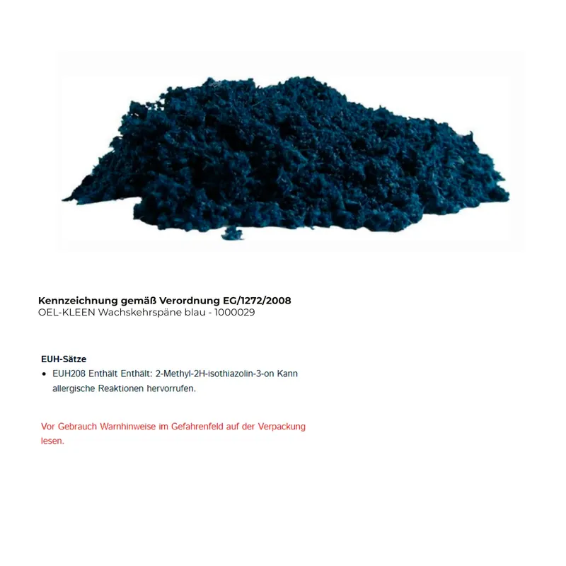 Aktuell OEL-KLEEN Wachskehrspäne blau - 1000029