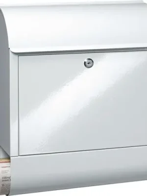 BURG-WÄCHTER Briefkasten Scandic 825 W H.460mm B.380mm T.125mm weiß STA DIN C4 - SCANDIC 825 W Sonderangebot