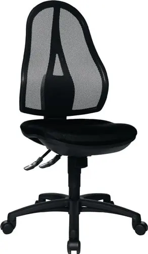 TOPSTAR Bürodrehstuhl m.Punktsynchrontechnik schwarz 430- 510mm o.Armlehnen Trgf.110kg - OP200 G20 Billig