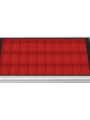 WS24 Schubladeneinteilung Kleinteilekästen BLH 100 mm Innenmaß 800 x 450 mm - WS24-100297 Garantierte Lieferung