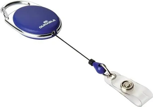Durable Ausweishalter mit Druckknopfschlaufe - 832407 Neu Im Sortiment