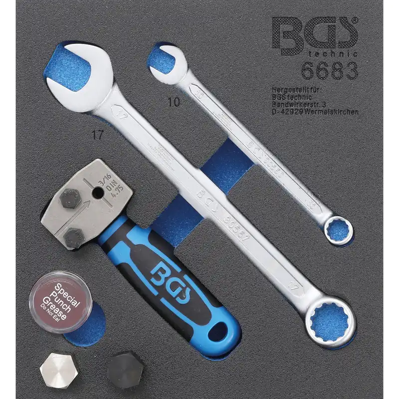 BGS Werkstattwageneinlage 1/6: Bördelgerät DIN 4,75 mm (3/16") - 6683 Neu