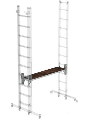 Neue Ware Günzburger Steigtechnik Bausatz-Arbeitsdiele zu Mehrzweckleiter 3tlg. - 030299
