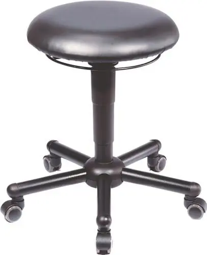 Drehhocker A19 m.Rl.Kunstleder schwarz Sitz-H.465-595mm Hocker MEY Heißes Angebot
