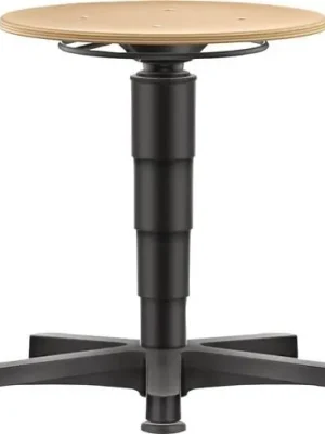 Drehhocker Bodengleiter Buche natur Sitz-H.450-650mm HO BIMOS Wochenendangebot