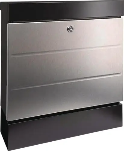 Briefkastenset NewYork 6850 B+S H.405mm B.364mm T.110mm schwarz/Edelstahl VA Knallerangebot
