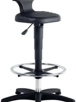 interstuhl Sitz-/Stehstuhl Flex Integralschaum Sitzhöhenverstellung 510 - 780 mm mit Fußring - 9419-2000 Preiswert