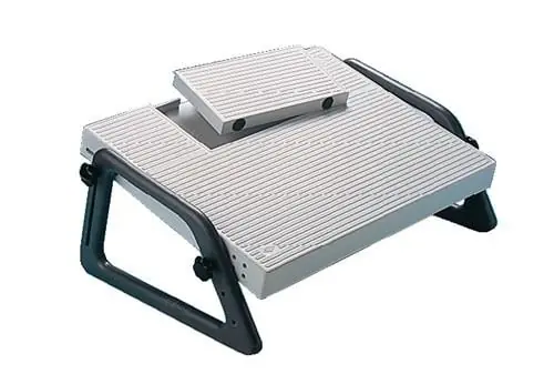 WEDO Fußstütze lichtgrau, RAL 7035 B490xT350xH210 mm - 275.1 Kostenloser Rückversand