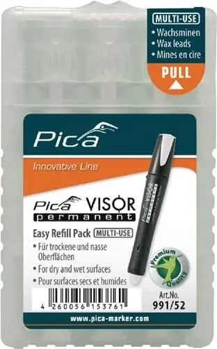 Pica Minenset Visor permanent 4x weiß - 991/52 Top-Preis