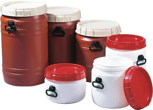 Gratis Versand Weithalsfass 75 l braun mit beigem Deckel - 6944-91-971