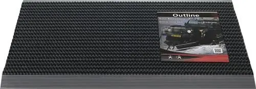 HAMAT Fußmatte Alu-Anlaufkante schwarz/schwarz PP/Alu - 3251506107 Preis Gesenkt