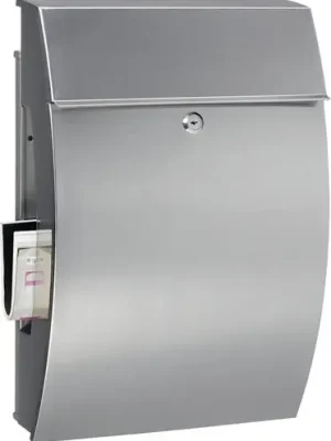 BURG-WÄCHTER Briefkasten Hamburg 3815 Ni H.478mm B.322mm T.152mm DIN C4 - HAMBURG 3815 NI Saisonangebot