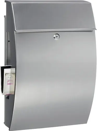 BURG-WÄCHTER Briefkasten Hamburg 3815 Ni H.478mm B.322mm T.152mm DIN C4 - HAMBURG 3815 NI Saisonangebot