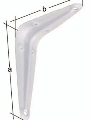Markenprodukt GAH Alberts Konsole L.350 mm H.300 mm Stahl weiß lackiert Tragfähigkeit 200 kg - 348731