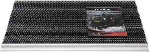 HAMAT Fußmatte Alu-Anlaufkante schwarz/silber PP/Alu - 3251506007 Top-Preis