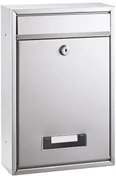ALCO Briefkästen silber mit Sich- fenster und Namenshalter Mega-Angebot