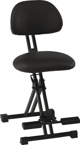 Stehhilfe Kunstleder Sitz-H.550-770mm STA schwarz Fußstütze MEY Echt