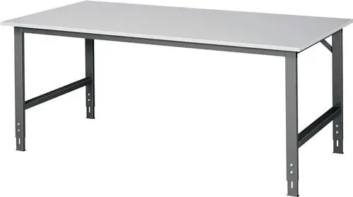 Neuheit Werktisch Tom B2000xT1000xH760-1080mm Arbeitsplatte Melamin Gestell anthrazitgra