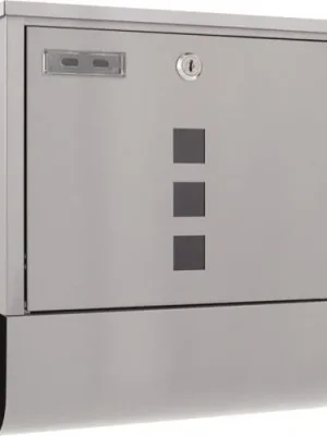 Nur Für Kurze Zeit Briefkasten Costa H.305mm B.335mm T.100mm grau VA DIN C4 ROTTNER