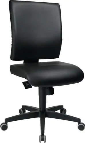 Kostenfreie Lieferung Arbeitsdrehstuhl Lightstar 10 Rl.Kunstlederbezug schwarz 410-530mm