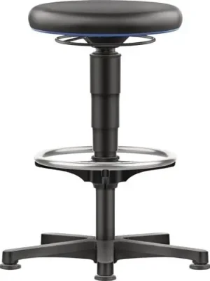 Nur Heute Drehhocker Bodengleiter u.Fußring Integralschaum Integralschaum schwarz