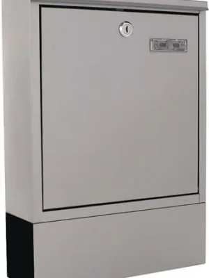 Briefkasten Libro H.435mm B.300mm T.100mm grau VA DIN C4 ROTTNER Knallerangebot