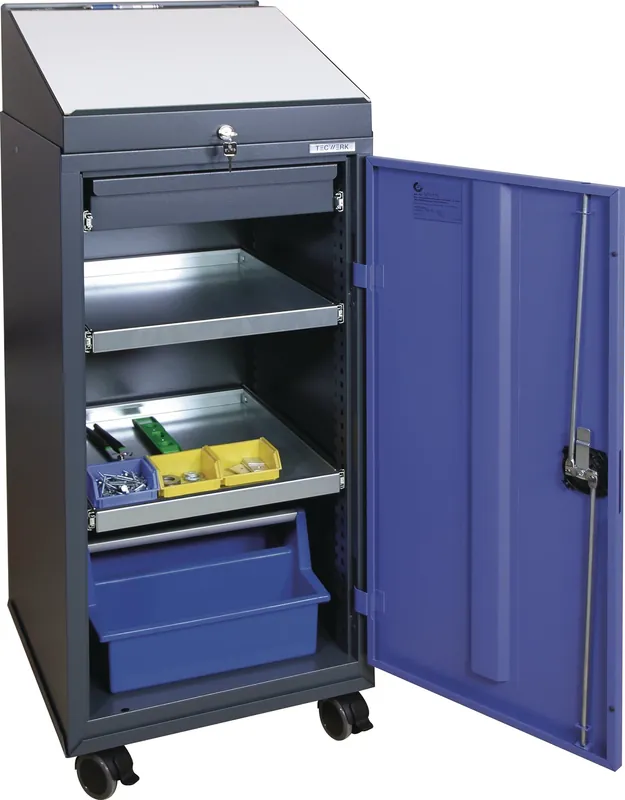 Werkzeugschrankset m.Pultaufsatz H1310xB500xT500mm anthrazitgrau/taubenblau TW Solange Der Vorrat Reicht