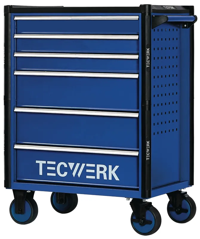Preiswert Werkzeugwagen TREND 2.0 B745xT475xH950mm 300kg 6Schubl.unbest.Stahlbl.TECWERK