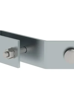 Günzburger Steigtechnik Schienenbefestigung für Leiterholm 50 x 20 mm Stahl verzinkt - 077545 Direktkauf