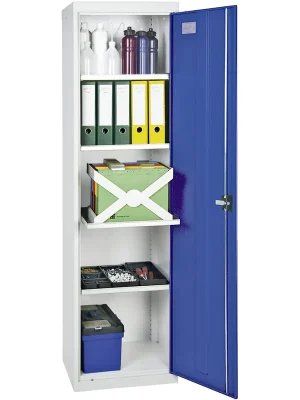 Markenware Stumpf Werkzeug- und Materialschrank Serie 3000 lichtgrau / enzianblau + 4 Auszugsböden - 3005074