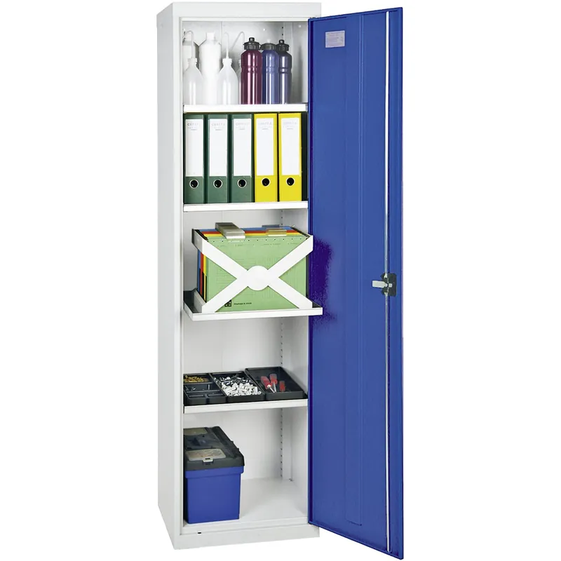 Markenware Stumpf Werkzeug- und Materialschrank Serie 3000 lichtgrau / enzianblau + 4 Auszugsböden - 3005074