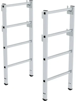 Günzburger Steigtechnik 2x Teleskopaufsatz Plattformleiter FlexxStep plus 2 Sprossen - 052520 Markenware
