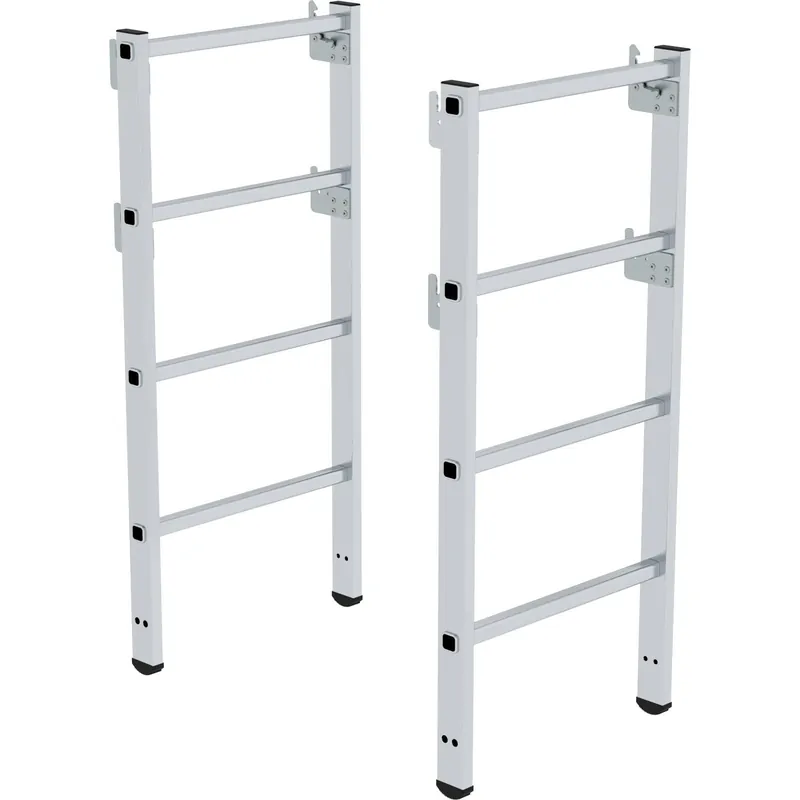 Günzburger Steigtechnik 2x Teleskopaufsatz Plattformleiter FlexxStep plus 2 Sprossen - 052520 Markenware