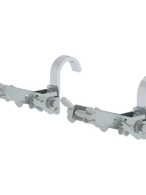 Günzburger Steigtechnik 2x Leiterkopfsicherung Haken Ø 50 mm - 019316 Echt