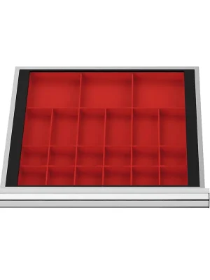Beliebt WS24 Schubladeneinteilung Kleinteilekästen BLH 50 mm Innenmaß 500 x 450 mm - WS24-100152