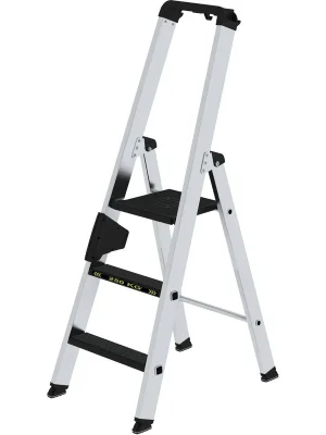 Garantierte Lieferung Günzburger Steigtechnik Stufen-Stehleiter 250 kg einseitig begehbar mit clip-step R13 3 Stufen - 042703