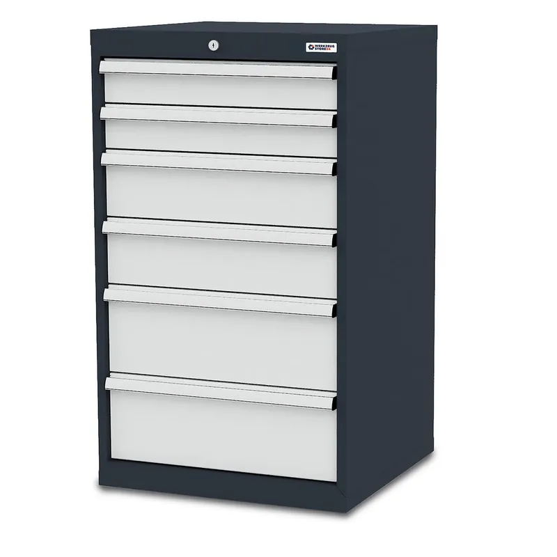 Direktkauf WS24 Schubladenschrank Schubladen: 2 x 100 2 x 150 2 x 200 B x T x H 600 x 575 x 1020 mm - WS24-100203