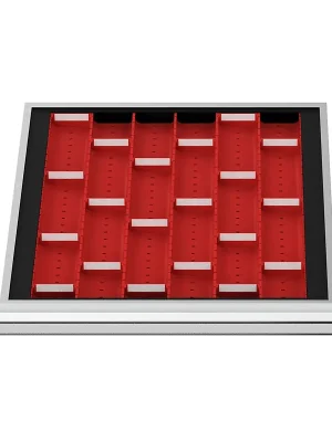 WS24 Schubladeneinteilung Muldenplatten BLH 50 mm Innenmaß 500 x 450 mm - WS24-100156 Versand Am Gleichen Tag