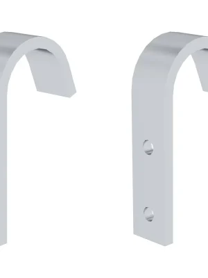 Echt Günzburger Steigtechnik 2x Haken für Stufen- und Sprossenleitern für Führungsschiene bis Ø 36 mm - 019185