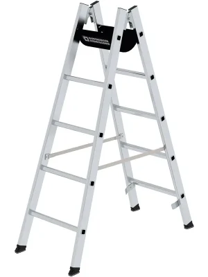 Günzburger Steigtechnik Sprossen-Stehleiter 2 x 5 Sprossen - 011153 Direkt Vom Hersteller