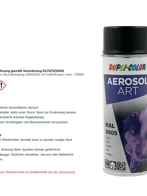 Meistverkauft Dupli-Color Buntlackspray AEROSOL Art tiefschwarz matt - 733161