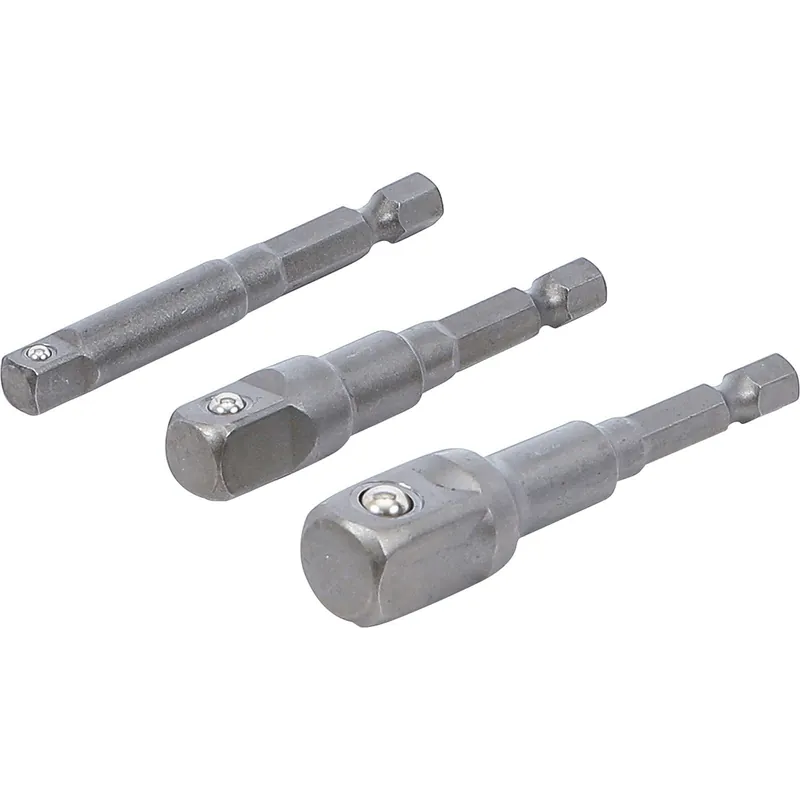 BGS Adapter-Satz für Bohrmaschinen Außensechskant Antrieb 6,3 mm (1/4") Abtrieb Außensechskant 6,3 mm (1/4") / 10 mm (3/8") / 12,5 mm (1/2") / 3tlg. - 9685 Bestpreis